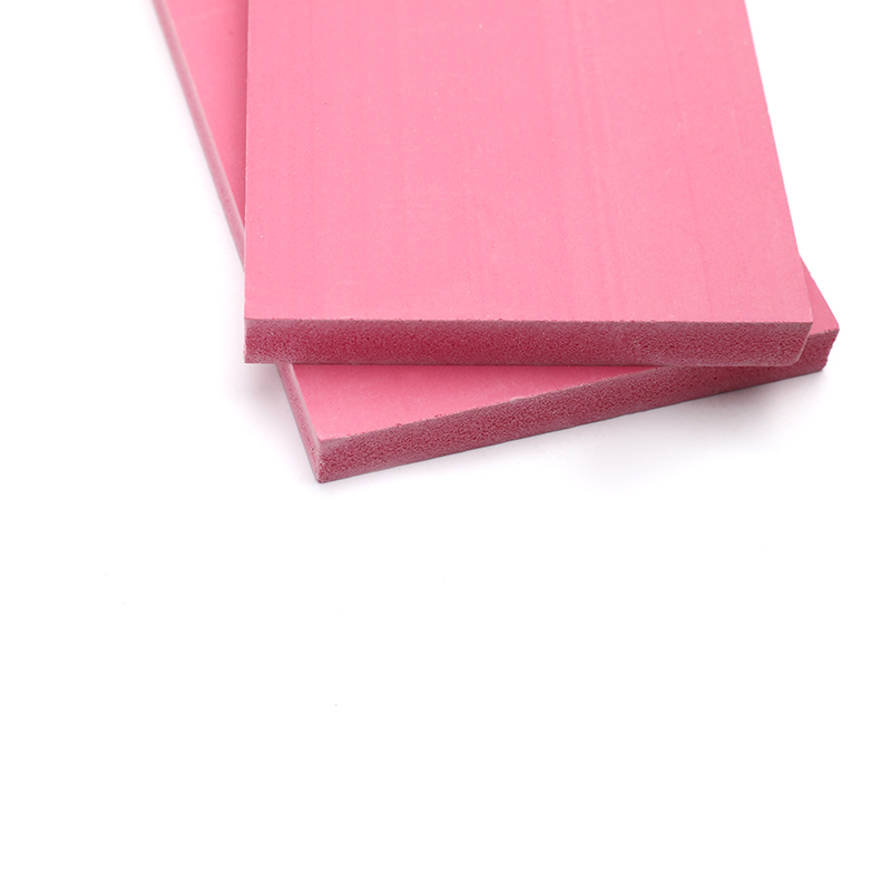 Rolo de folha de placa de espuma de PVC de cor rosa leve tamanho 4'x8'